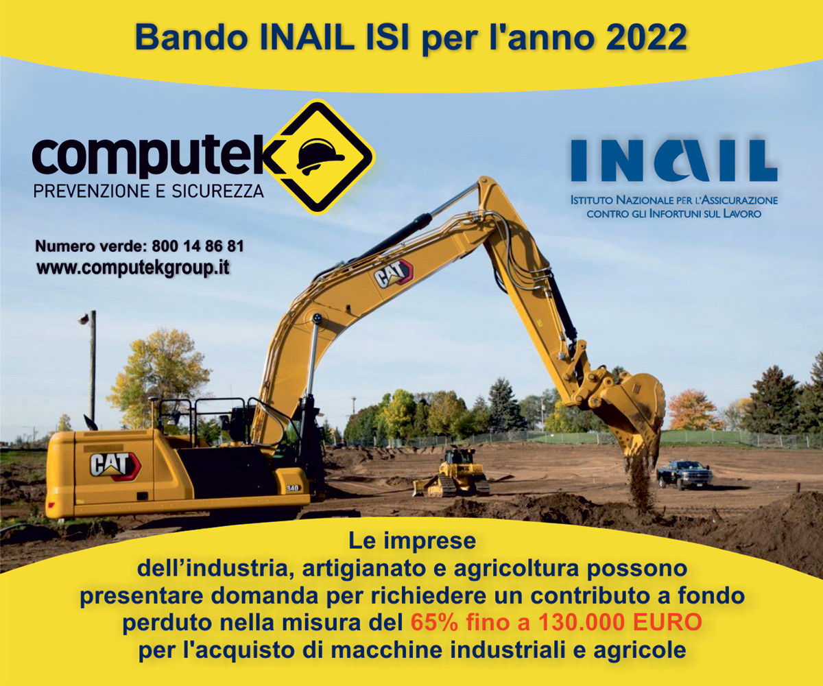 Bando INAIL ISI per l’anno 2022  Acquisto di Macchine Industriali ed Agricole